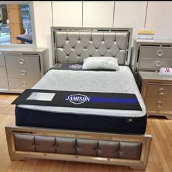 💳 Easy $39 Down – No Credit Needed. 🔥 Beautiful Modern Bedroom Set – Only $1398! 🔥
