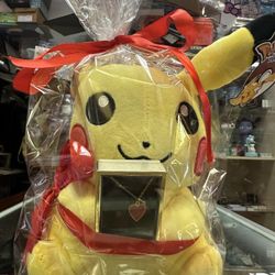 Pokémon Tomy Holding A Heart Necklace 