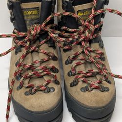 VTG 80's La Sportiva Brown Mountaineering Hiking Jeff Lowe Women’s Size 9/9.5