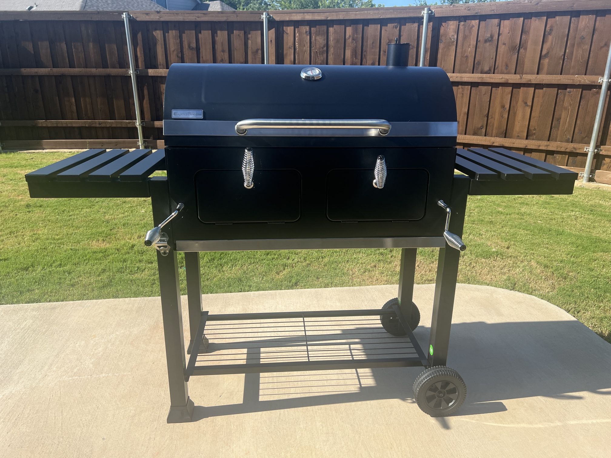 Captiva Designs Extra Large Charcoal BBQ Grill with Oversize Cooking Area(794 SQIN), Outdoor Cooking Grill with 2 Individual Lifting Charcoal Trays an