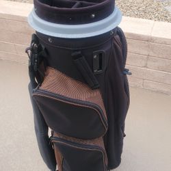 Taylormade Spin Tech 4 Way Cart Bag Black Copper 