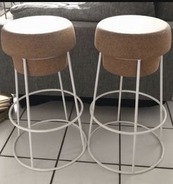 Bouchon Stools. White Stools