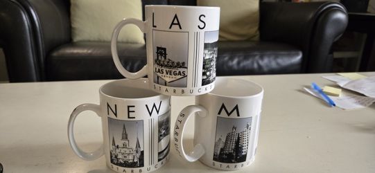 $20 ea Starbucks Mugs City Scene Series 2003 New Orleans Miami Las Vegas