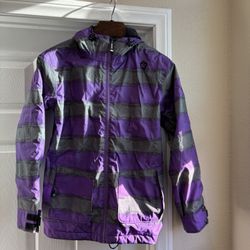Session Womens Snowboard Jacket Purple and Grey Size Small - $45