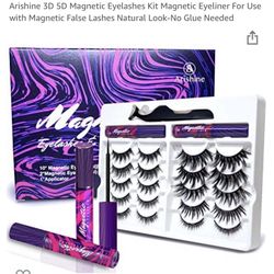 Magnetic Lashes With Eyeliner New Box Of 12