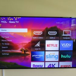 65" TCL 4K HDR Roku