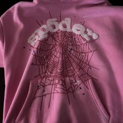 pink spider hoodie