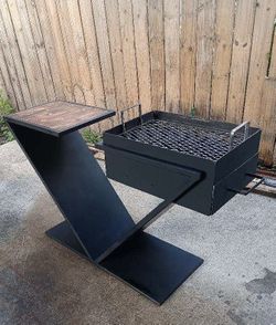 Barbecue Table Wood Rack
