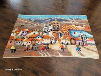 Large Handmade Tapestry Made In Mexico