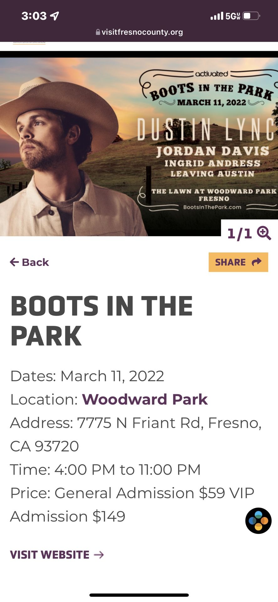 Boots In The Park