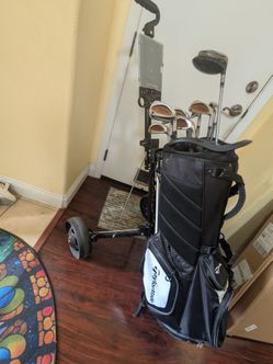 TaylorMade Burner Oversize Golf Set + Bag + Push Cart