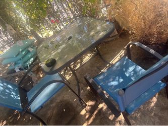 Patio table two chairs