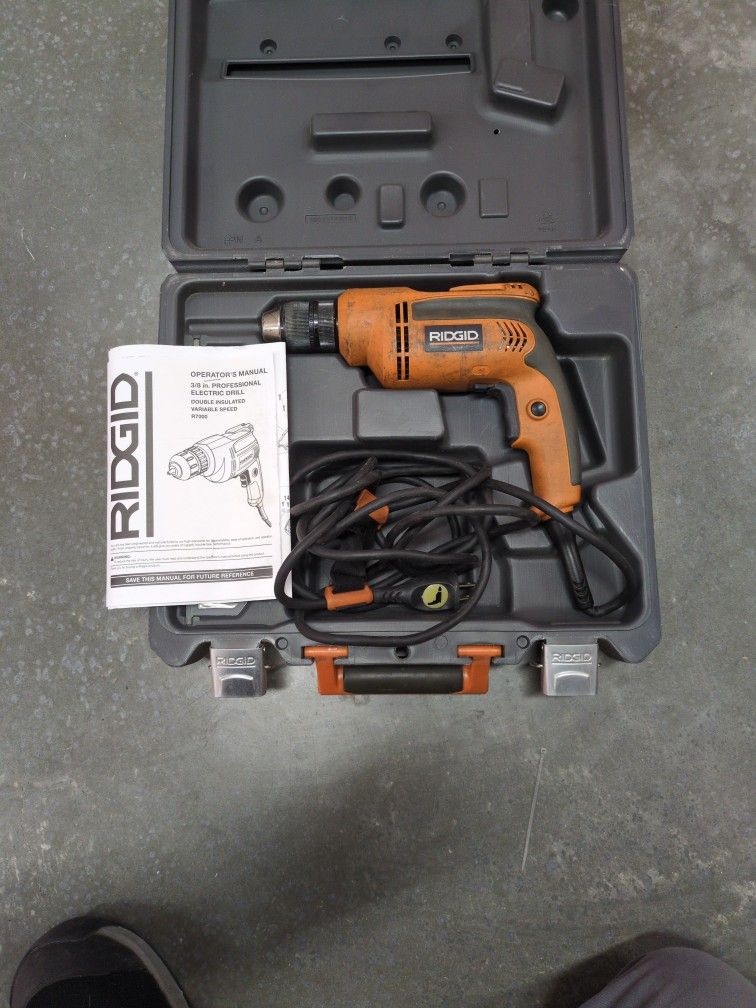 Rigid Electric Drill Plus 2 Extras