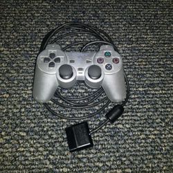 Silver Dualshock 2 SONY Ps2 Controller AS-IS