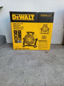 Dewalt 16" corded fan
