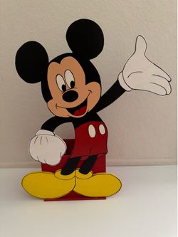 Mickey Mouse Wood Centerpiece
