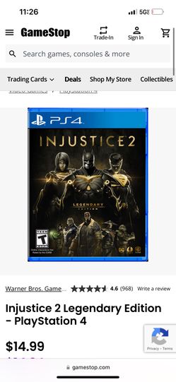 Ps4 Game Injustice 2