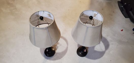 Matte black lamp set