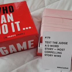 Who Can Do It... Party Game