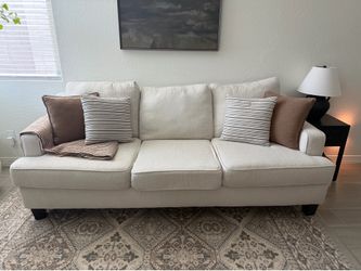 Cream 3-Seat Sofa from American Furniture Warehouse