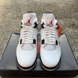 White Air Jordan cement 4s , brand new, size 11.5