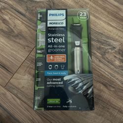 PHILIPS NORELCO Multigroom 7000 Stainless Steel All in One Groomer NEW