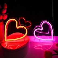 NEW Pink Heart Neon Sign Girl Room Decor Red Heart Light Valentines Day USB or Battery Operated
Color S-Heart Pink Red
Theme Heart Love Valentine
Pro