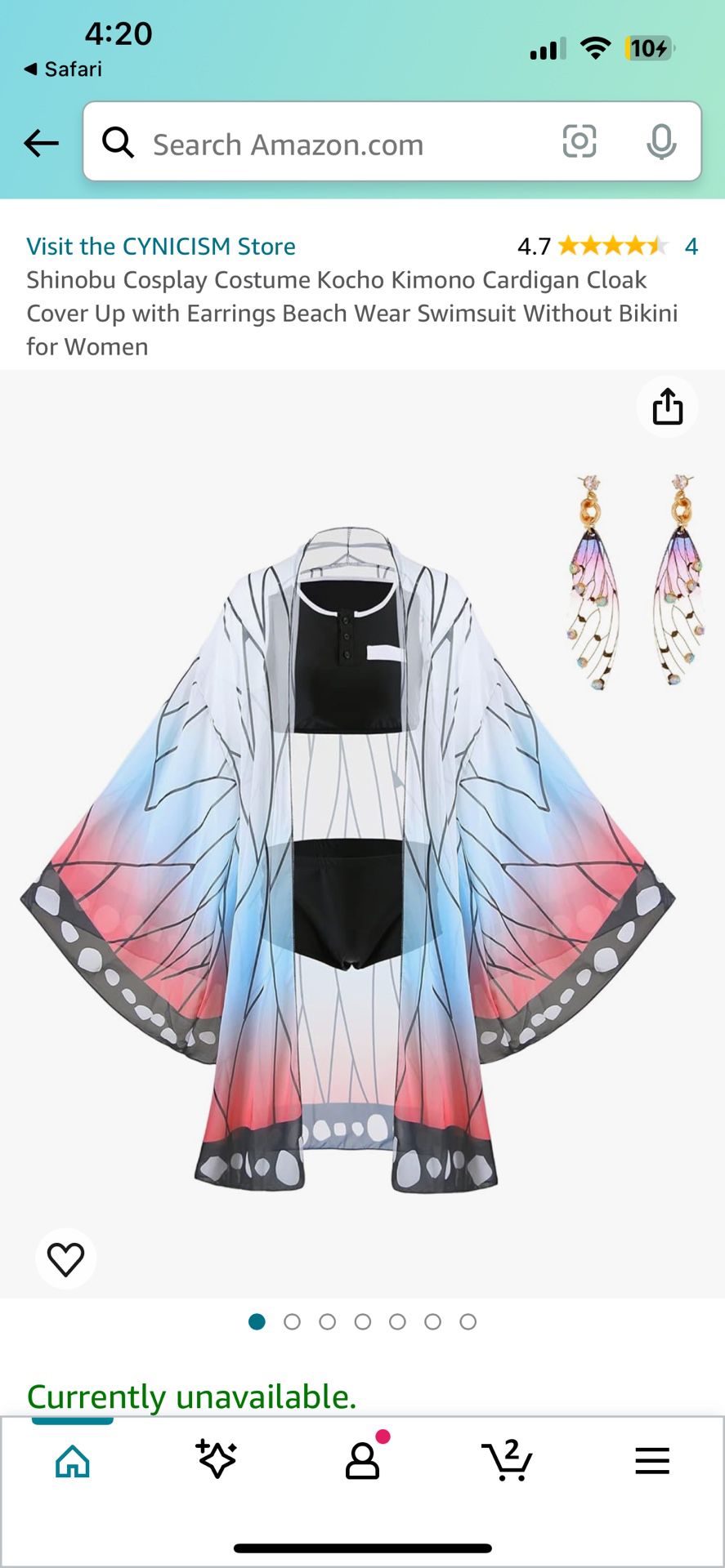 Shinobu Cosplay Costume Kocho Kimono Cardigan Cloak Cover Up 