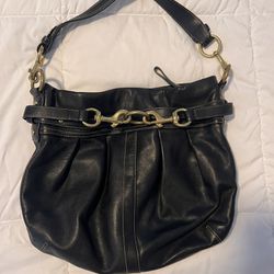 Hampton pleated Leather Hobo Bag 