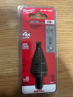 Milwaukee #9 Jam-Free Step Drill Bit