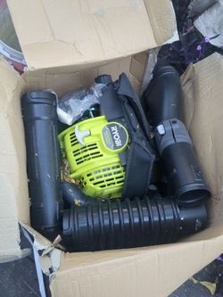 gas Ryobi backpack blower