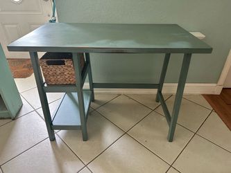 Teal small desk