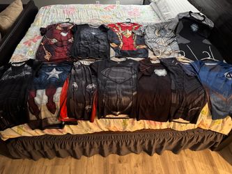 11 Superhero Compression Gym Shirts Bundle – Men's Medium