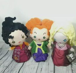PLUSH Disney HOCUS POCUS Halloween SANDERSON SISTERS Xtra Large Greeters Set 🥰