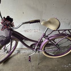 Huffy Nel Lusso 24" Classic Cruiser Bike - Purple/Single Speed