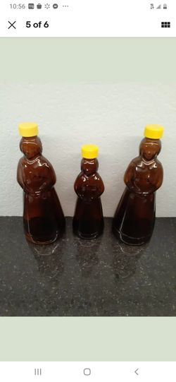 Vintage syrup bottles