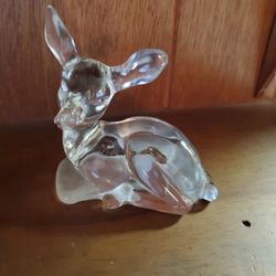 Vintage Glass Fawn