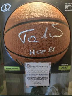 Toni Kukoc Signed Basketball Schawrtz Sports Authenticated 