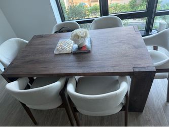 CB2 Blox Brown Dining Table