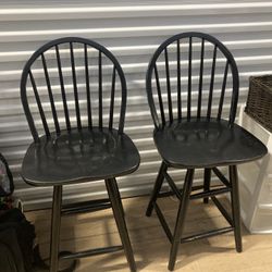 High Bar Swivel Stools (2) 