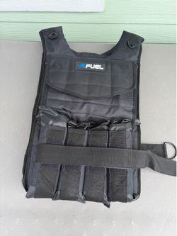 Fuel 70 lb Adjustable Weighted Vest Workout Training Exercise Weight Vest