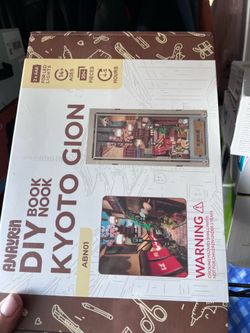 Anavrin DIY Book Nook Kyoto Gion ABN01 Sealed 304-Piece LED Craft Kit NEW!