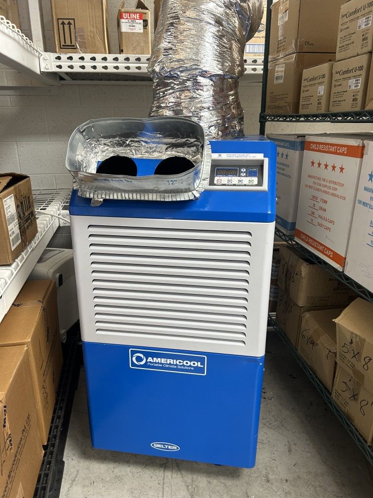 Aire acondicionado portátil industrial AmeriCool (marca Weltem).