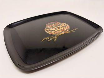 Vintage COUROC MCM Native Southwest Pottery/Wheat Tray Monterey CA  12.5” x 9.5”
