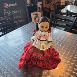 Vintage Doll With Stand