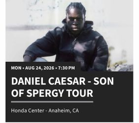 🎟️ 2 Daniel Caesar Tickets for Sale