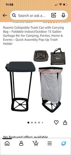 New expandable trash bag holder