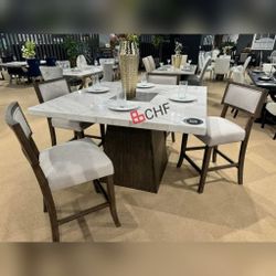 5 Piece Counter Height Dining Table Set  _ New Year Sale 