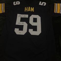 Steelers Jack Ham Autographed Jersey 