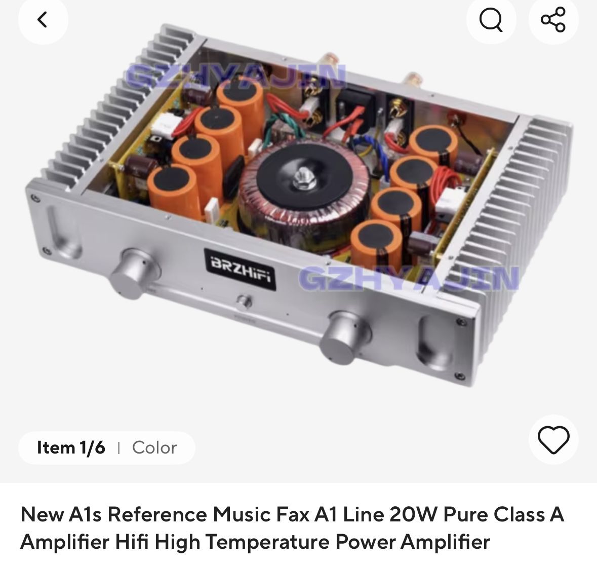 Musical Fidelity A1 Clone Class A Amplifier
